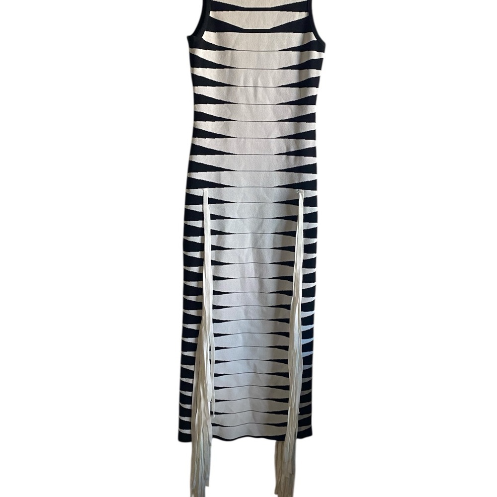 Akira Jacquard 3D Knit Python Effect Cascading Ta… - image 2